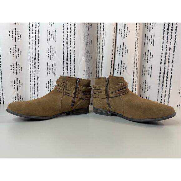 Minnetonka Womens Dixon Suede Boots 9.5 Brown Rodeo Cowgirl Country Western Boho - Picture 10 of 14